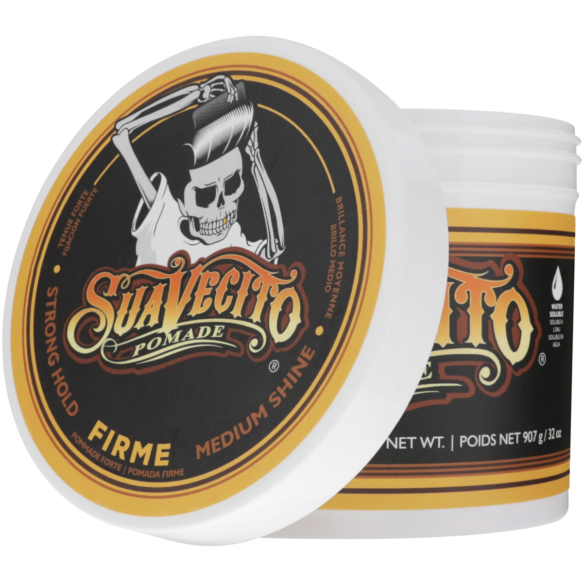 Suavecito in barber shop scene showing professional styling benefit