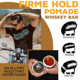 Suavecito Whiskey Bar applied on hand demonstrating smooth spreadability and control