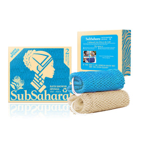 SubSahara front packaging showing two-color sponge set and benefits