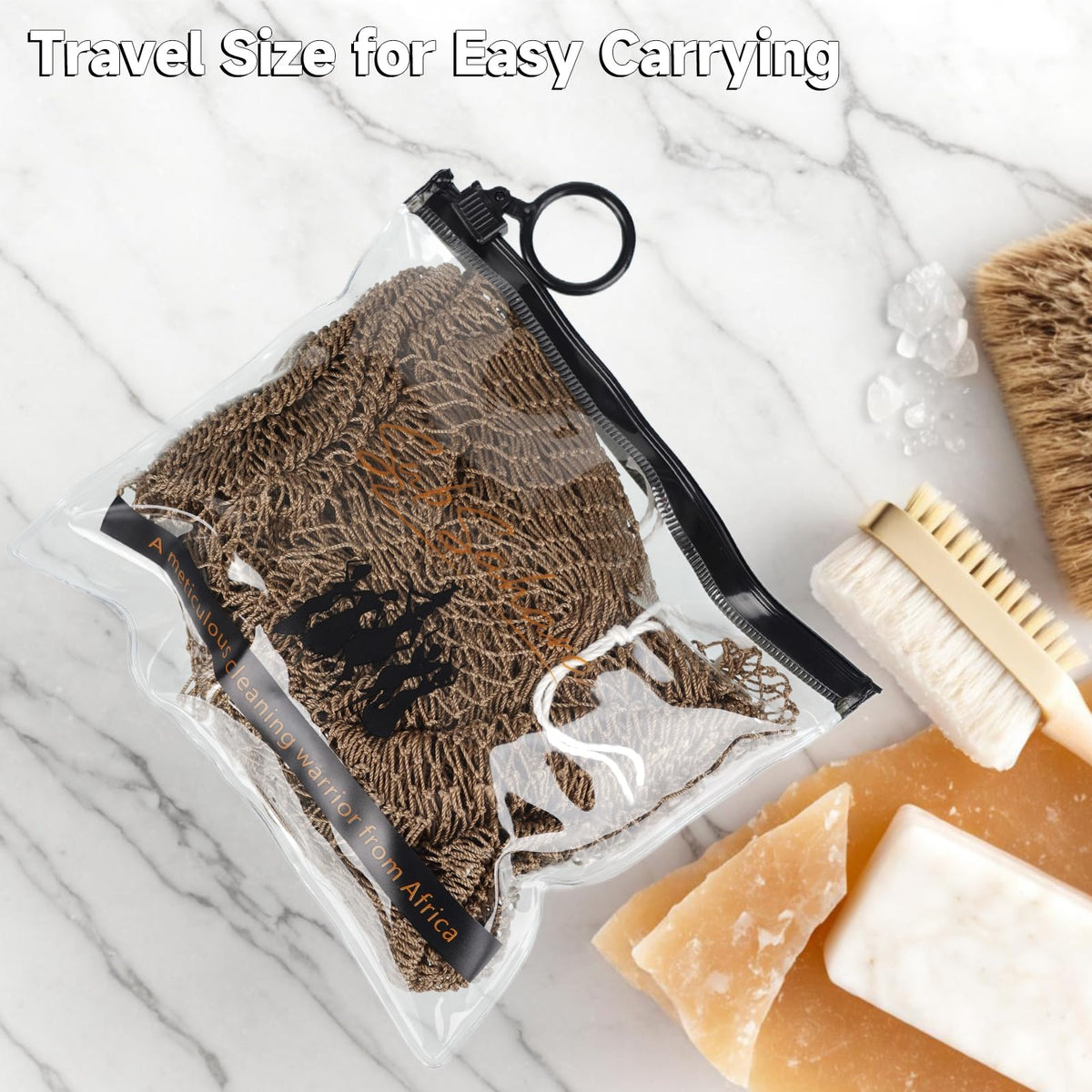 SubSahara packed in travel pouch for compact storage and on-the-go convenience