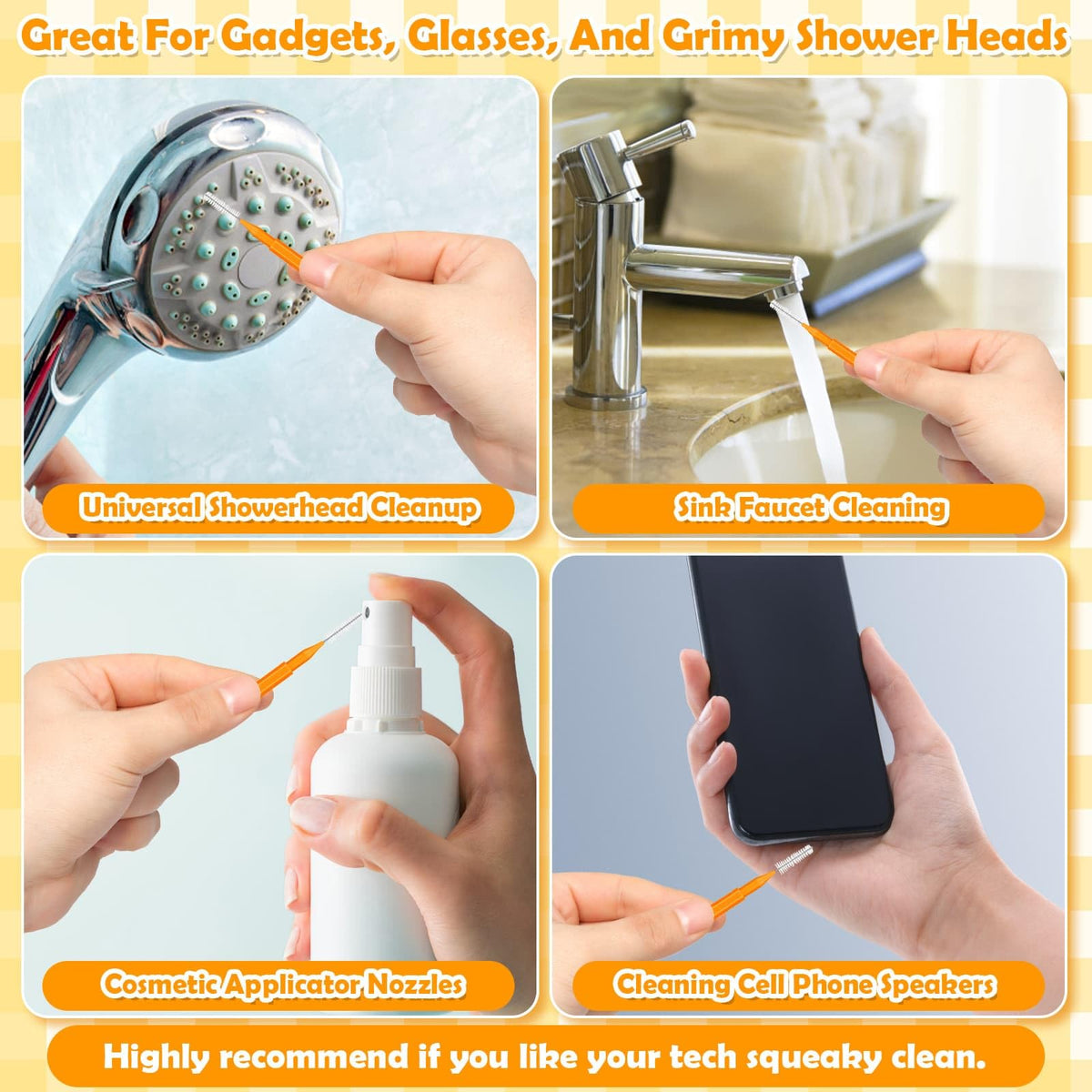 Sublaga tools arranged in a bathroom setting showing convenience for routine upkeep