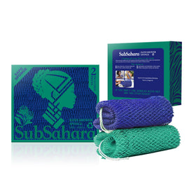 SubSahara front view of two-pack sponges showing colors and packaging benefit quick selection