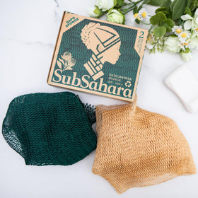 SubSahara close-up knotted net texture highlighting gentle exfoliation