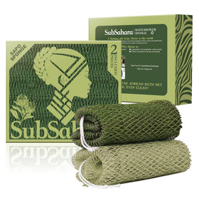 SubSahara front packaging showing two-color 2-pack and clear benefit of exfoliation