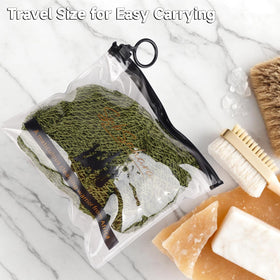 SubSahara beside toiletries showing compact size and convenient travel benefit