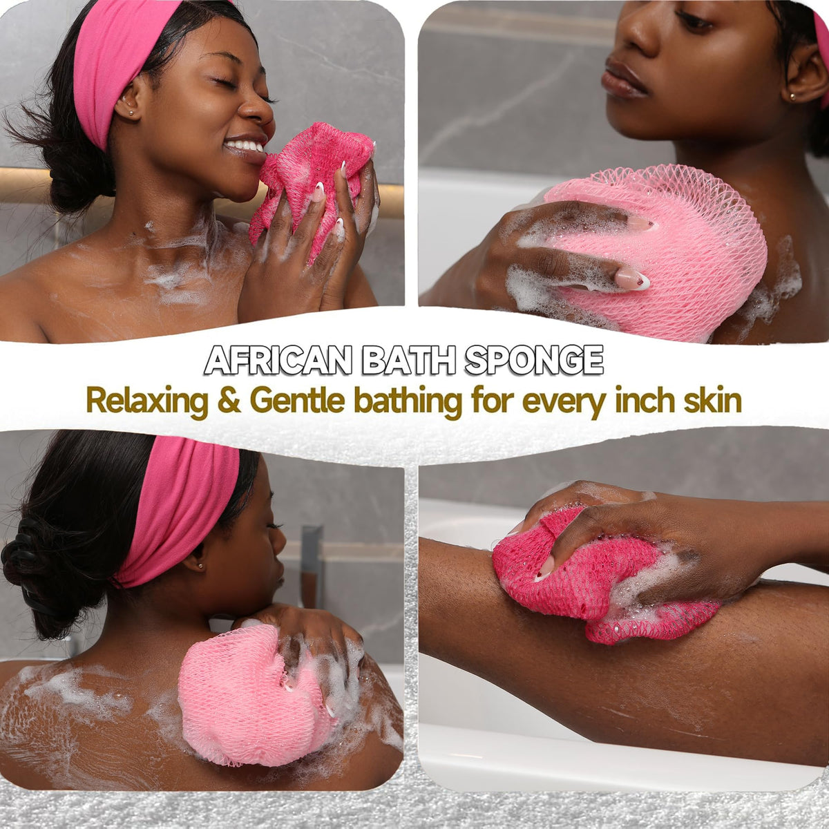 SubSahara close-up lather on net sponge showing rich suds and efficient cleansing
