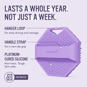 Sud Scrub packaging and label showing brand and antimicrobial feature benefits