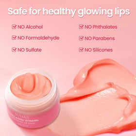 SUDAJI nighttime application on lips, illustrates comfortable overnight wear