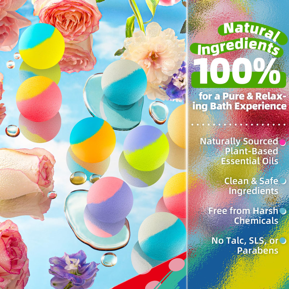 SudsyRoar individual vacuum-wrapped bomb emphasizing freshness and odor protection