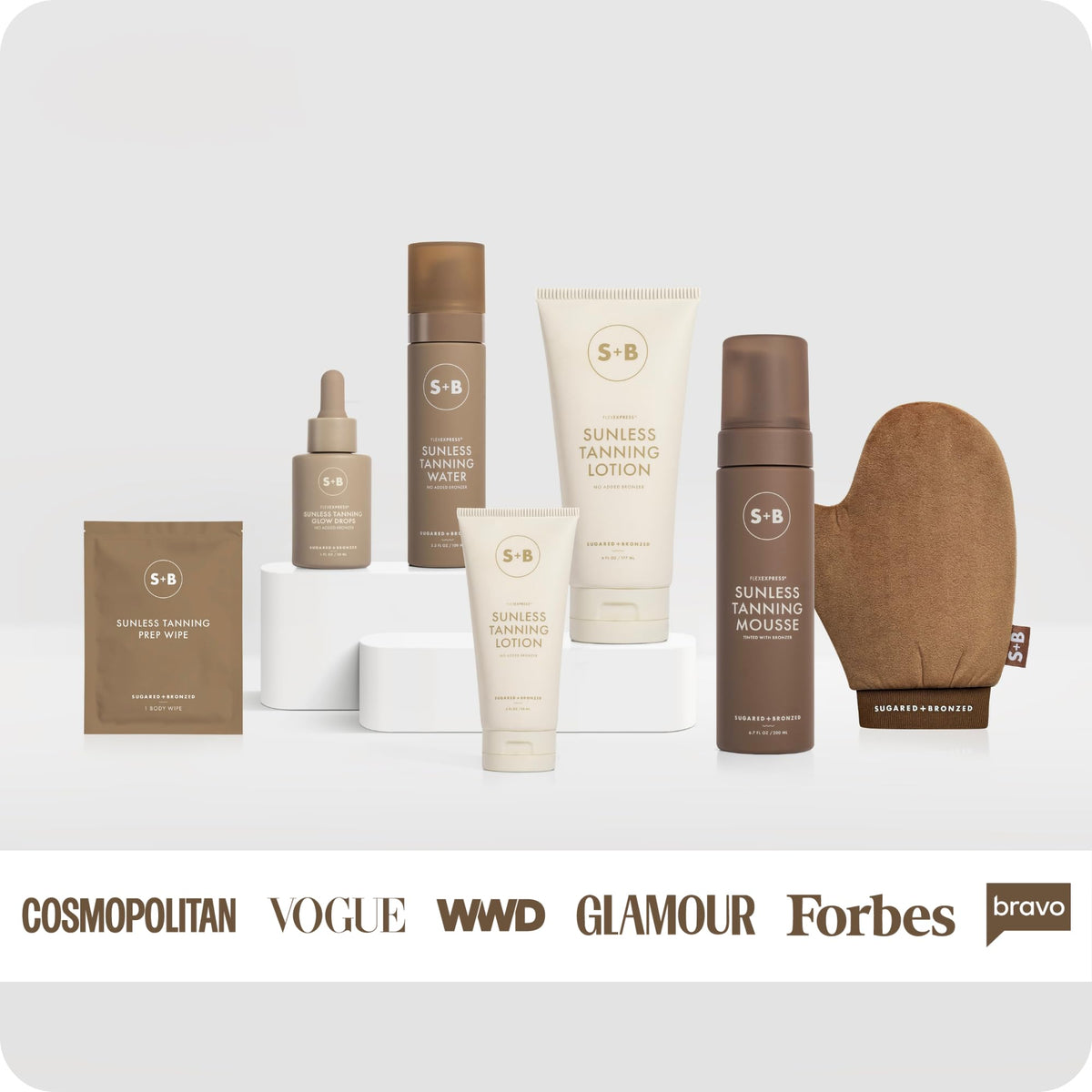 SUGARED + BRONZED botanicals and oils highlighting hydrating, skin-friendly ingredients