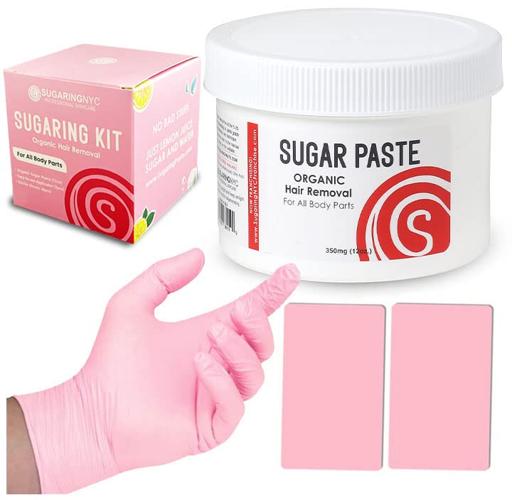 Sugaring close-up of paste texture showing smooth organic sugar paste for gentle removal
