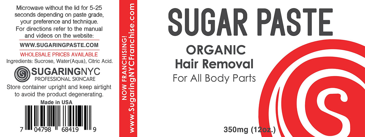 Close-up texture of Sugaring NYC paste highlighting smooth consistency for precise application