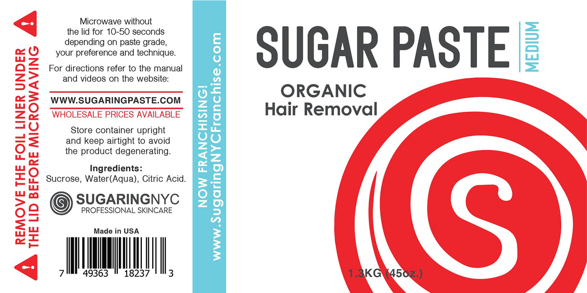 Close-up of Sugaring NYC paste texture showing smooth organic consistency