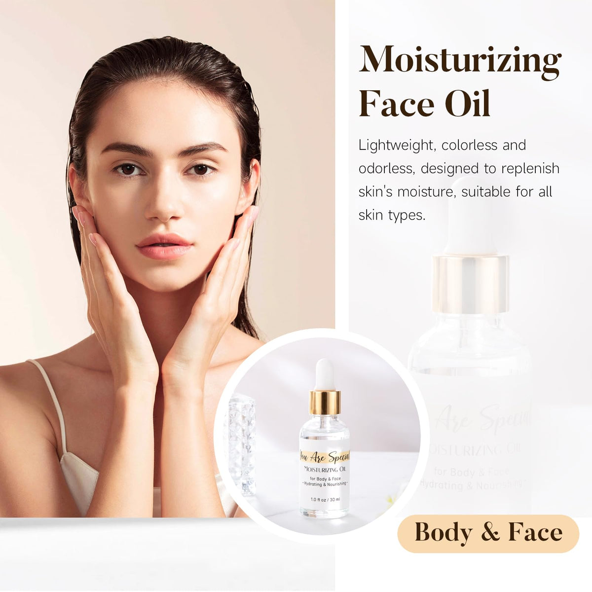 Suhctuptx skincare arrangement of masks and creams, supports glowing skin