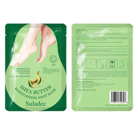 SULADEC person relaxing at home using mask for softer feet
