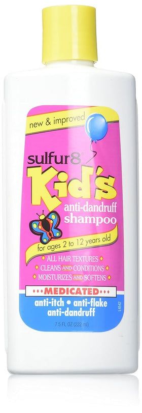 SULFUR8 front packaging 7.5 oz showing kid-friendly design and medicate benefit
