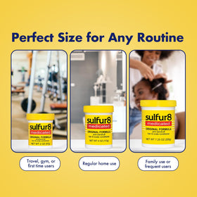 SULFUR8 label close-up showing medicated formulation information