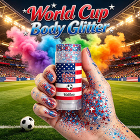 Sulily glitter stick held in hand showing compact, travel-friendly size