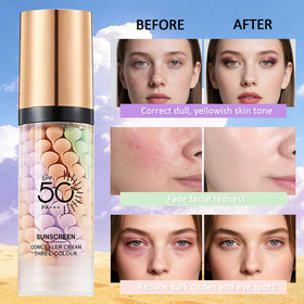 Sulily swatch on back of hand demonstrating color-correcting coverage and natural-looking glow