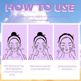 Sulily travel pouch setup showing primer as a portable essential for on-the-go touch-ups