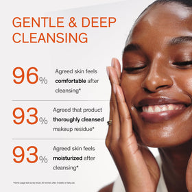 Sulwhasoo removing mascara on skin, demonstrating effective makeup melting