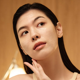 Sulwhasoo jar on bedside table in bedroom scene promoting restful ritual