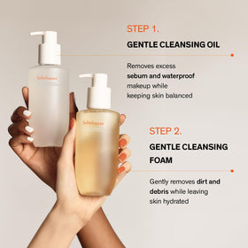 Sulwhasoo bottle in hand showing 13.52 fl oz size for long use