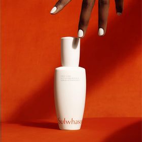 Travel-sized Sulwhasoo kit inside toiletry bag for on-the-go routine