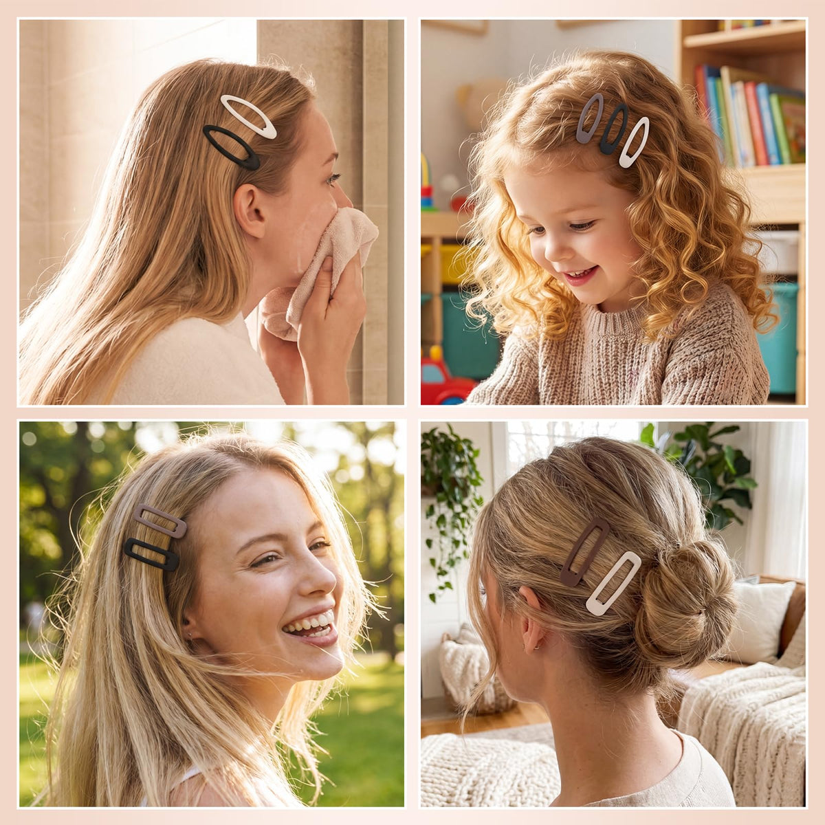 SUMAJU clips used in hair showing secure hold and subtle styling impact