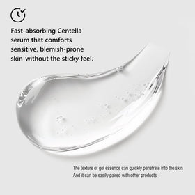 SUMAX relief serum bottle next to ruler for scale to illustrate the 2.5 fl oz size benefit