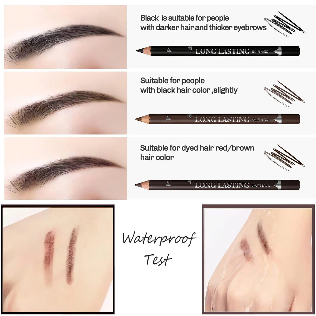 SUMEITANG cap and label closeup highlighting waterproof long-lasting formula