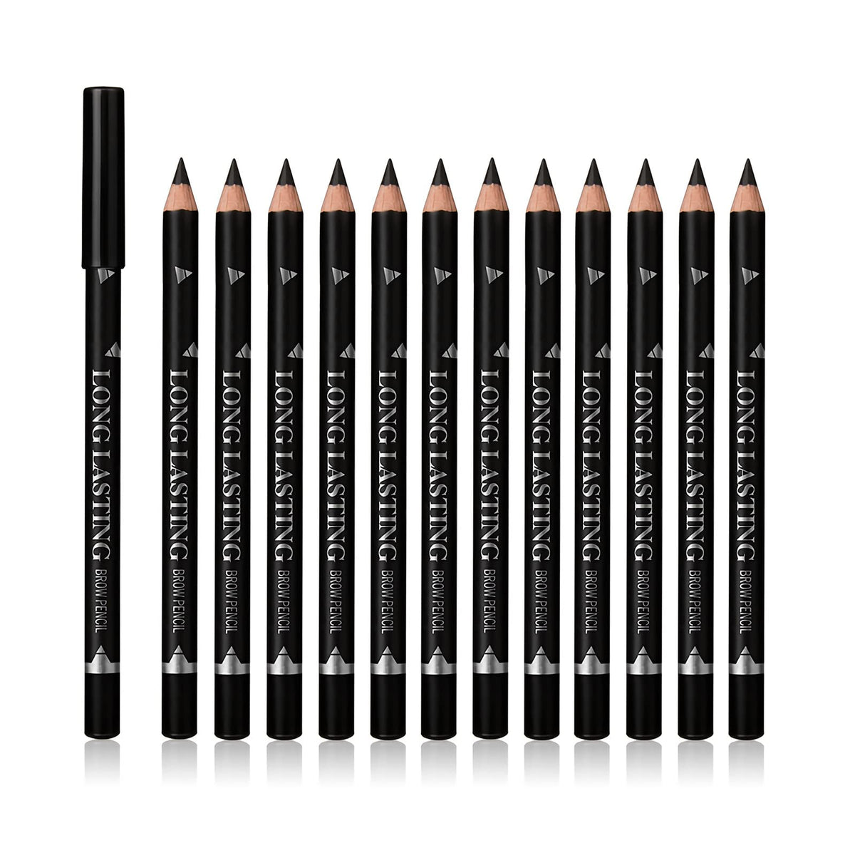 SUMEITANG front packaging showing 12-piece eyebrow pencil set and clear value