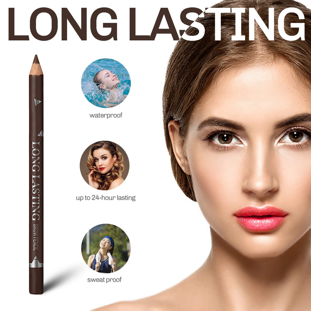 SUMEITANG pencil in use drawing hairlike brow strokes for natural fill
