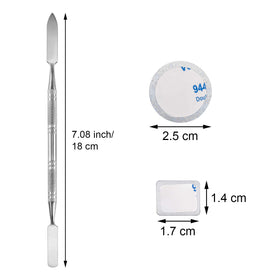 Sumind close-up of metal sticker edge and adhesive demonstrating secure grip