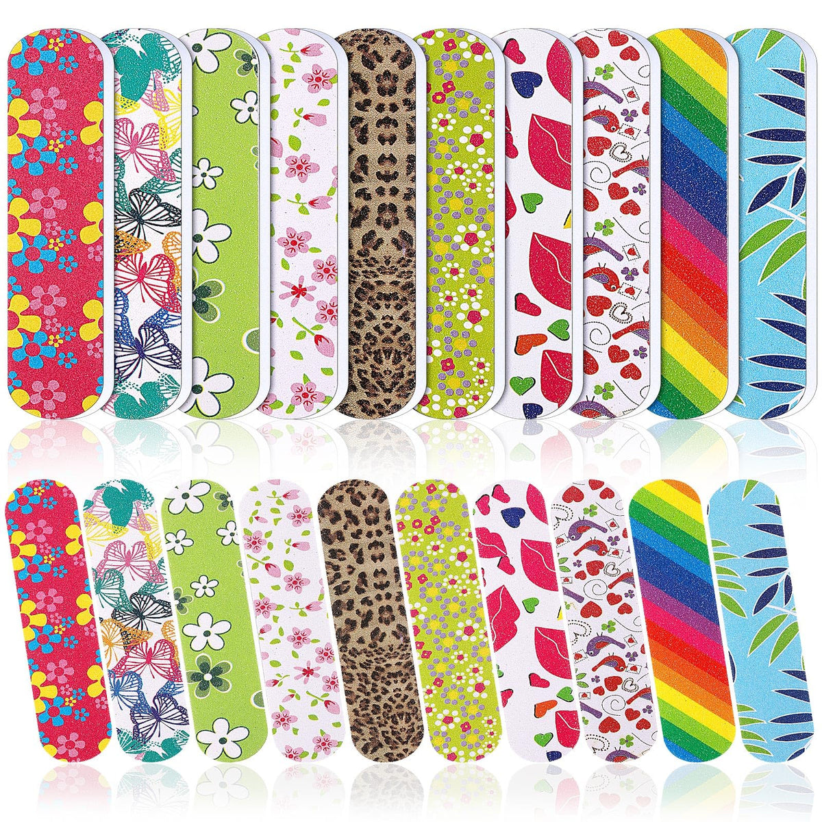 Sumind front pack shows 100 mini nail files and convenient bulk supply