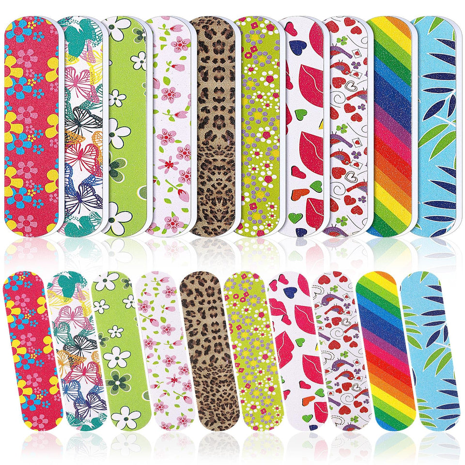 Sumind front pack shows 100 mini nail files and convenient bulk supply