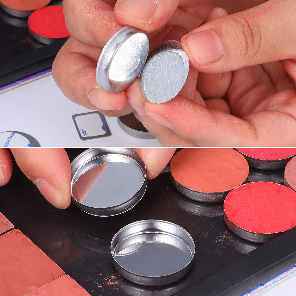 Sumind depotting tool pointed tip close-up for precise eyeshadow removal