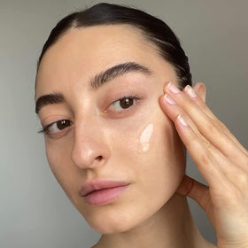 Summer Fridays before and after cleanse comparison showing calmer, cleaner skin appearance