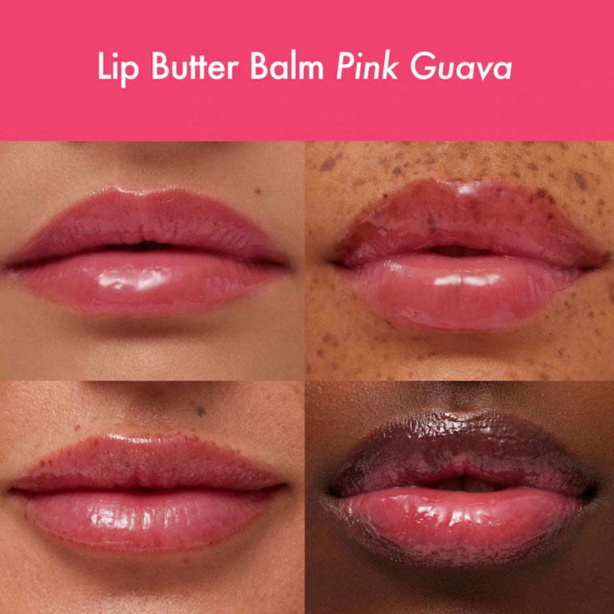 Summer Fridays Cherry stick open showing vibrant tint and glassy shine on lips