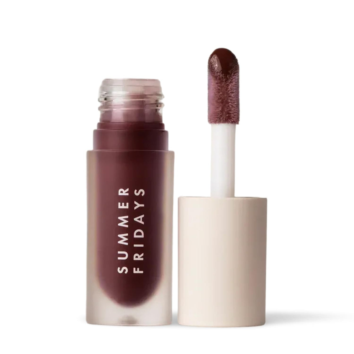 Summer Fridays front packaging showing Rosewood Nights shade and benefit of high shine