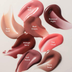 Summer Fridays lip oil applied on lips in lifestyle shot for natural shine