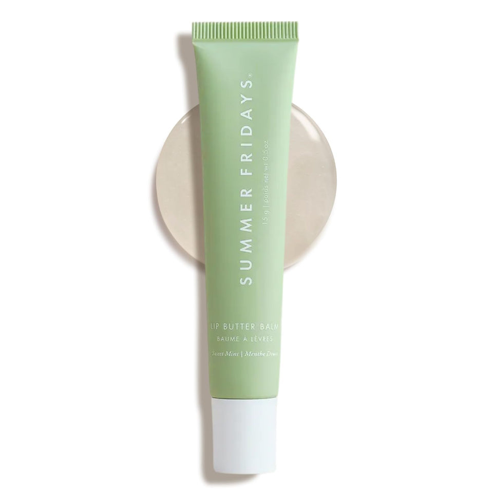 Summer Fridays front packaging showing compact tin and branding benefit: portable skincare