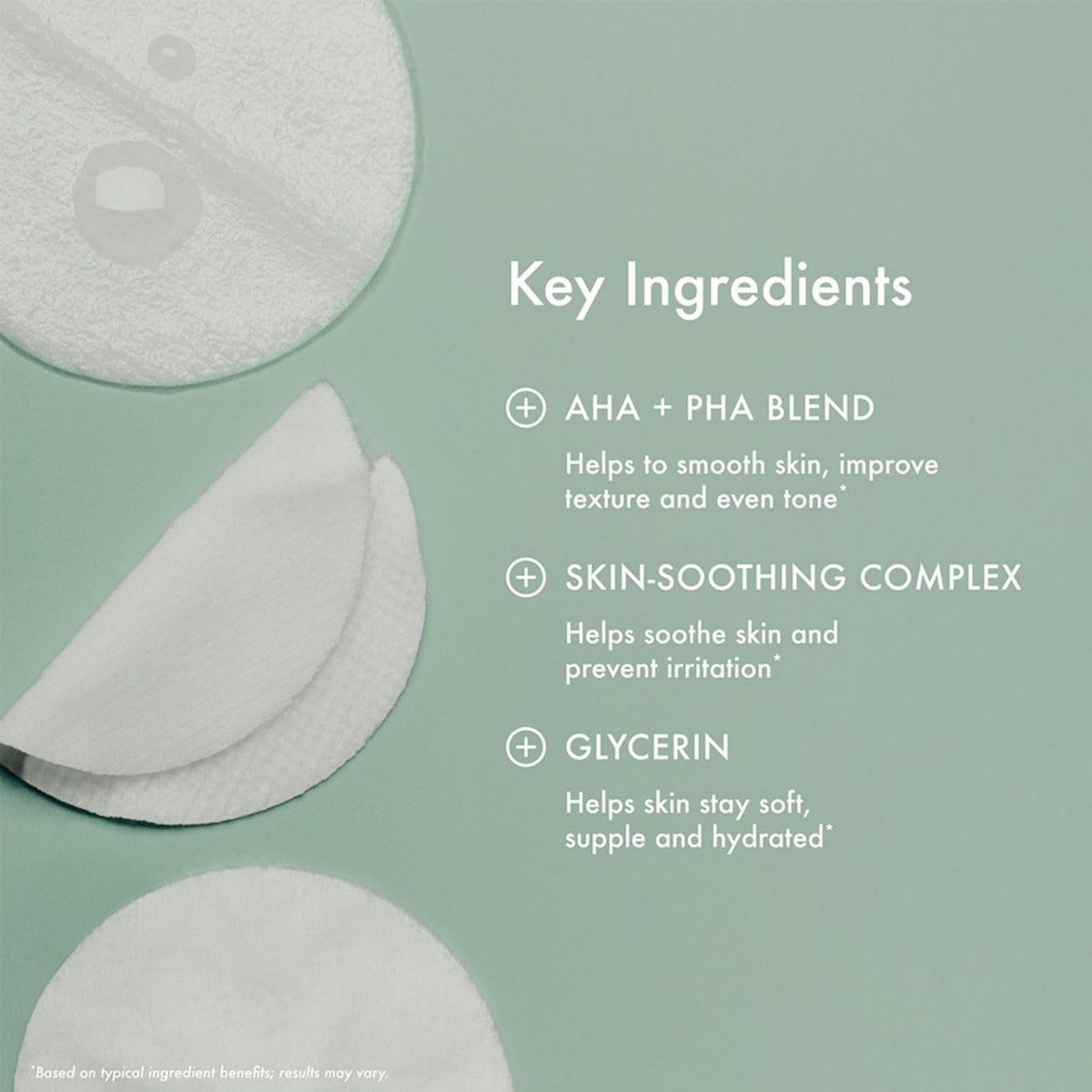 Summer Fridays botanicals and acids display highlighting soothing and exfoliating ingredients