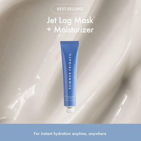 Summer Fridays Jet Lag Mask travel tube open for easy application