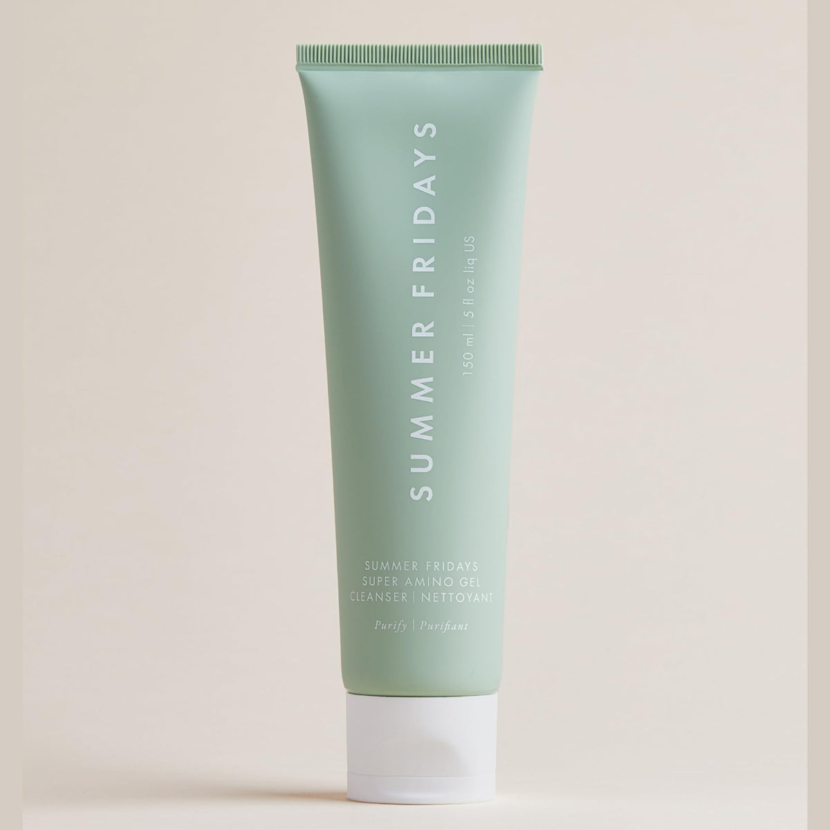 Summer Fridays lifestyle bathroom routine staged scene conveying effortless daily skincare ritual