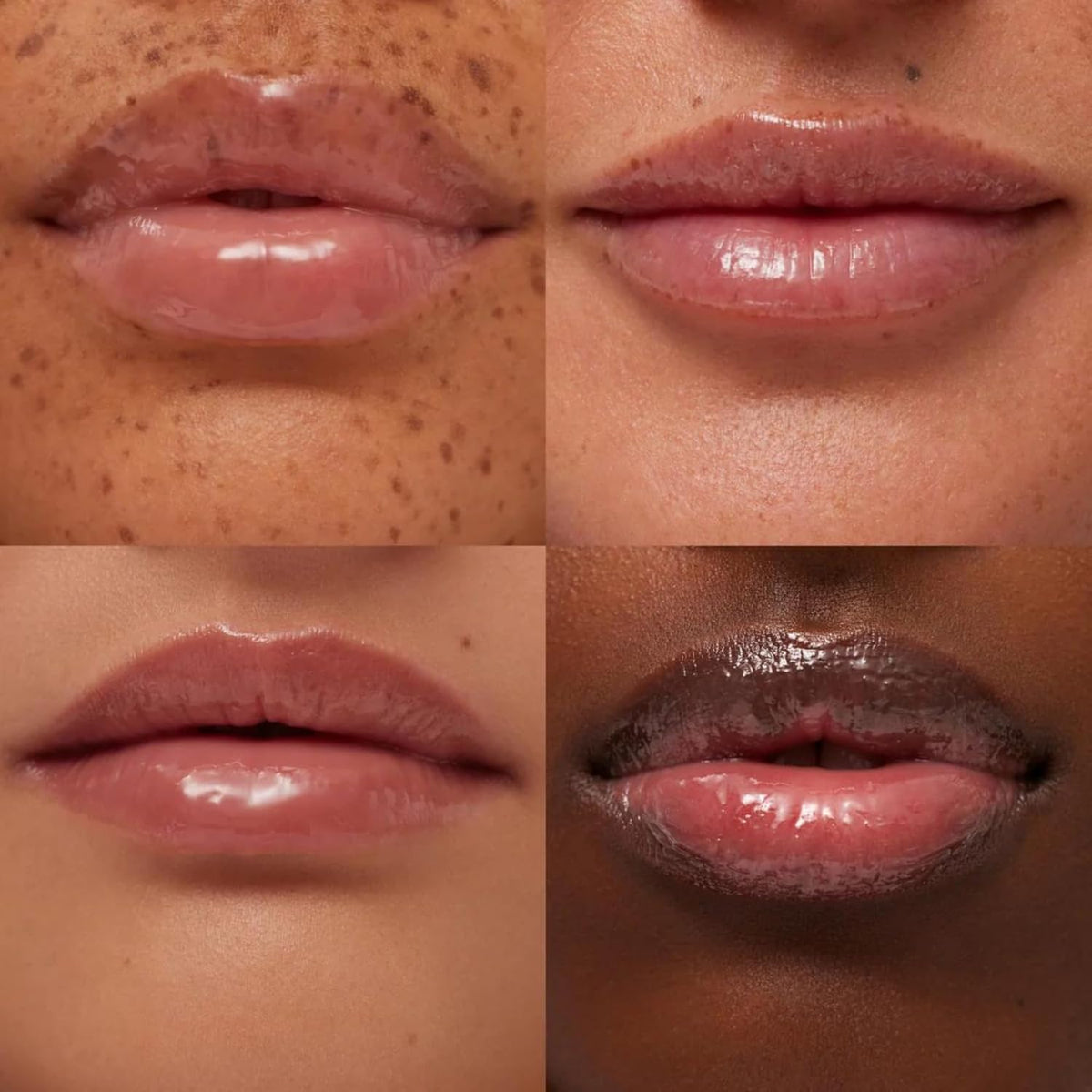 Summer Fridays balm applied on lips demonstrating instant smooth shine