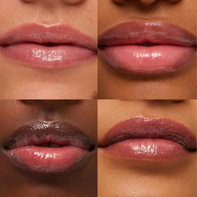 Summer Fridays balm layered over lipstick to boost moisture and shine