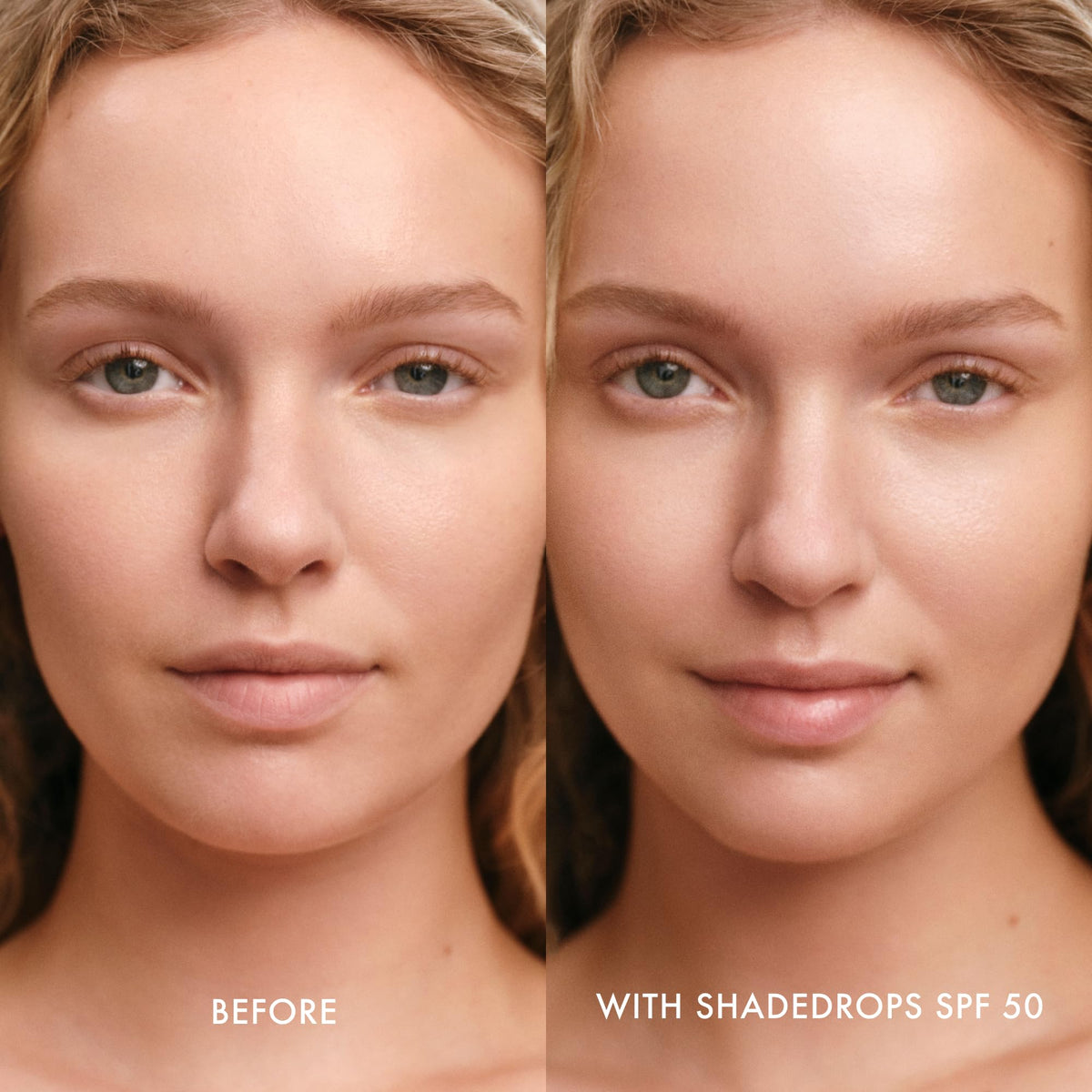 Summer Fridays ShadeDrops styled on bathroom counter with cleanser for morning routine