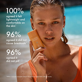 Summer Fridays ShadeDrops layered under foundation to show smooth makeup compatibility
