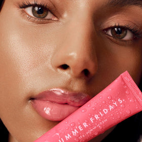 Summer Fridays shea butter closeup highlights nourishing ingredient for softer lips